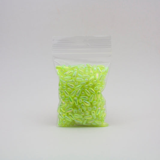 Beads - Neon Yellow Glossy Drop 10 mm