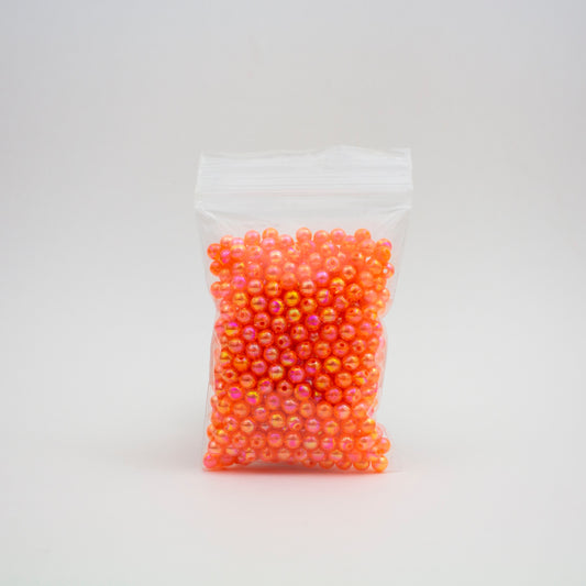 Beads - Orange Glossy 6 mm