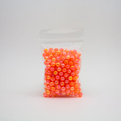Beads - Orange Glossy 8 mm
