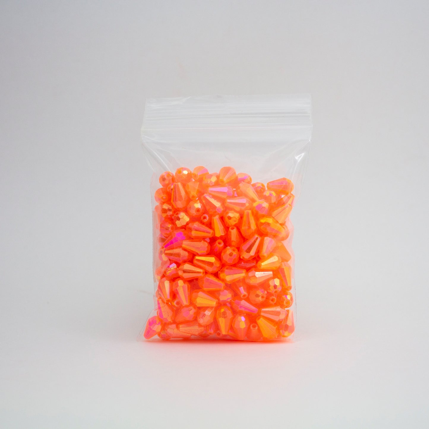 Beads - Orange Glossy Diamond 13 mm