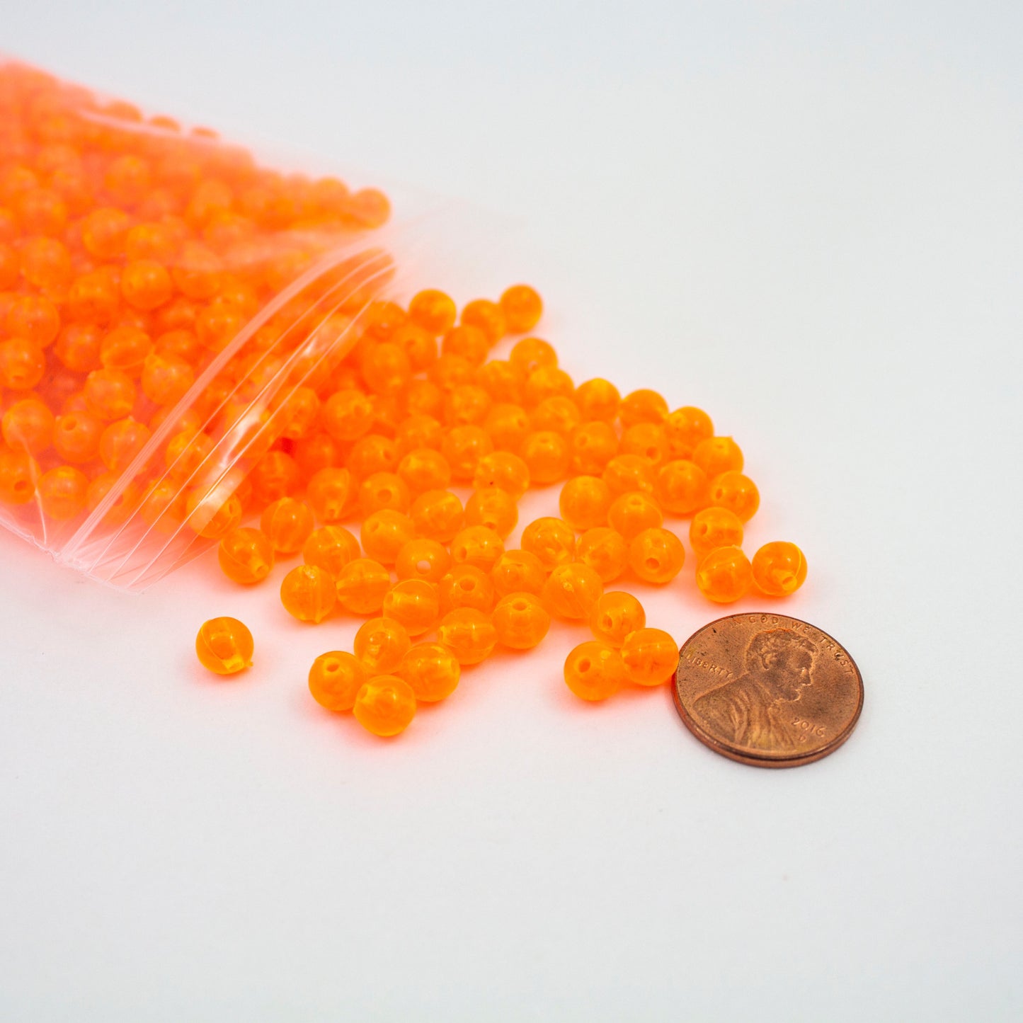 Beads - Orange Matte 6 mm