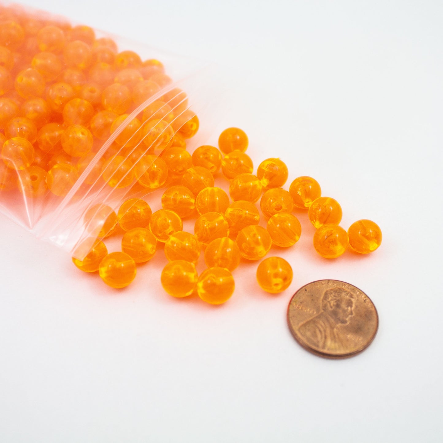Beads - Orange Matte 8 mm