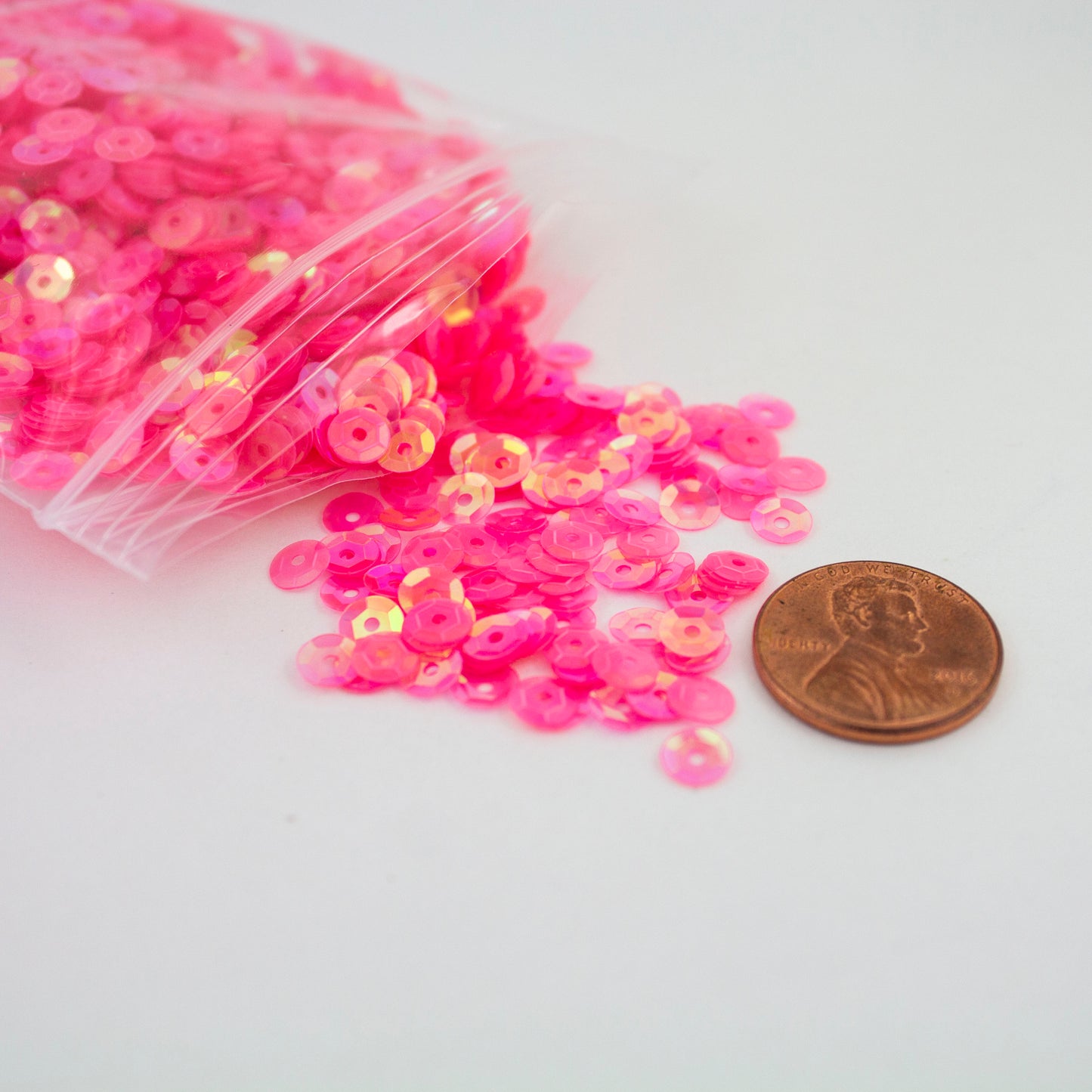 Pink Sequins 5 mm
