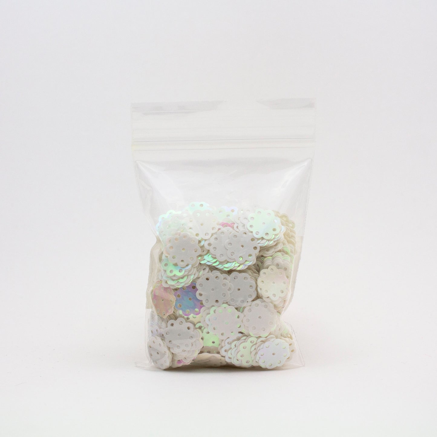 White Flower Sequins 13 mm
