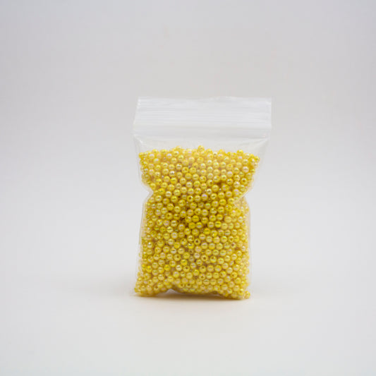 Beads - Yellow Glossy 4 mm